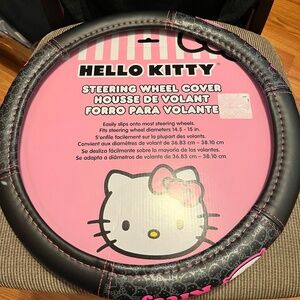 Leather Hello Kitty Steering Wheel Cover